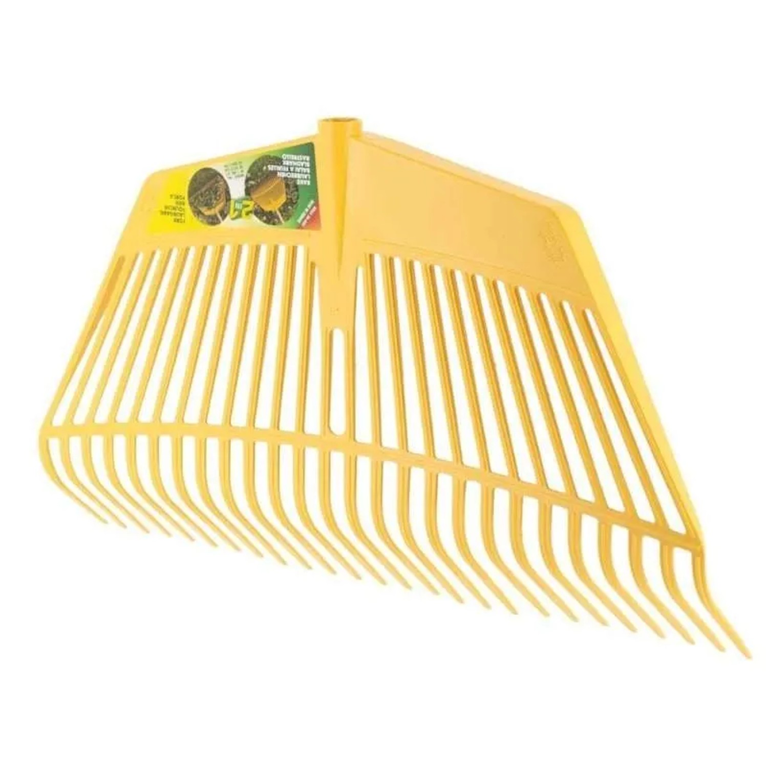 Galaflor Laubrechen mit Laubhand aus Kunststoff 26 Zinken Feststehend 60 cm