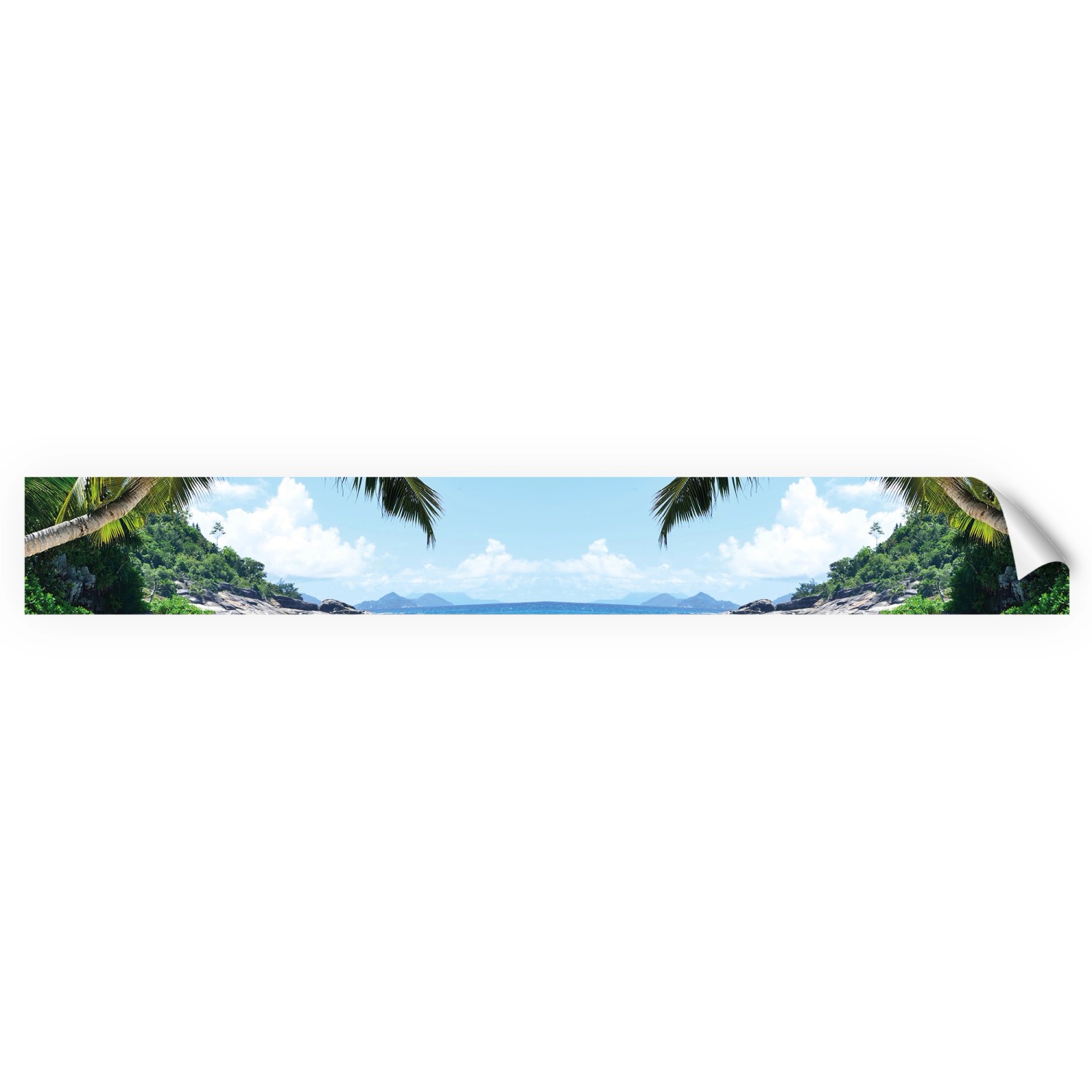 Myspotti Küchenrückwandfolie Seychellen Selbstklebend 450 cm x 60 cm