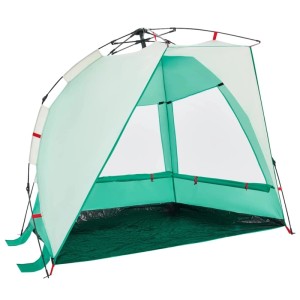 vidaXL Strandzelt 2 Personen Seegrün Quick Release Wasserdicht 4005291