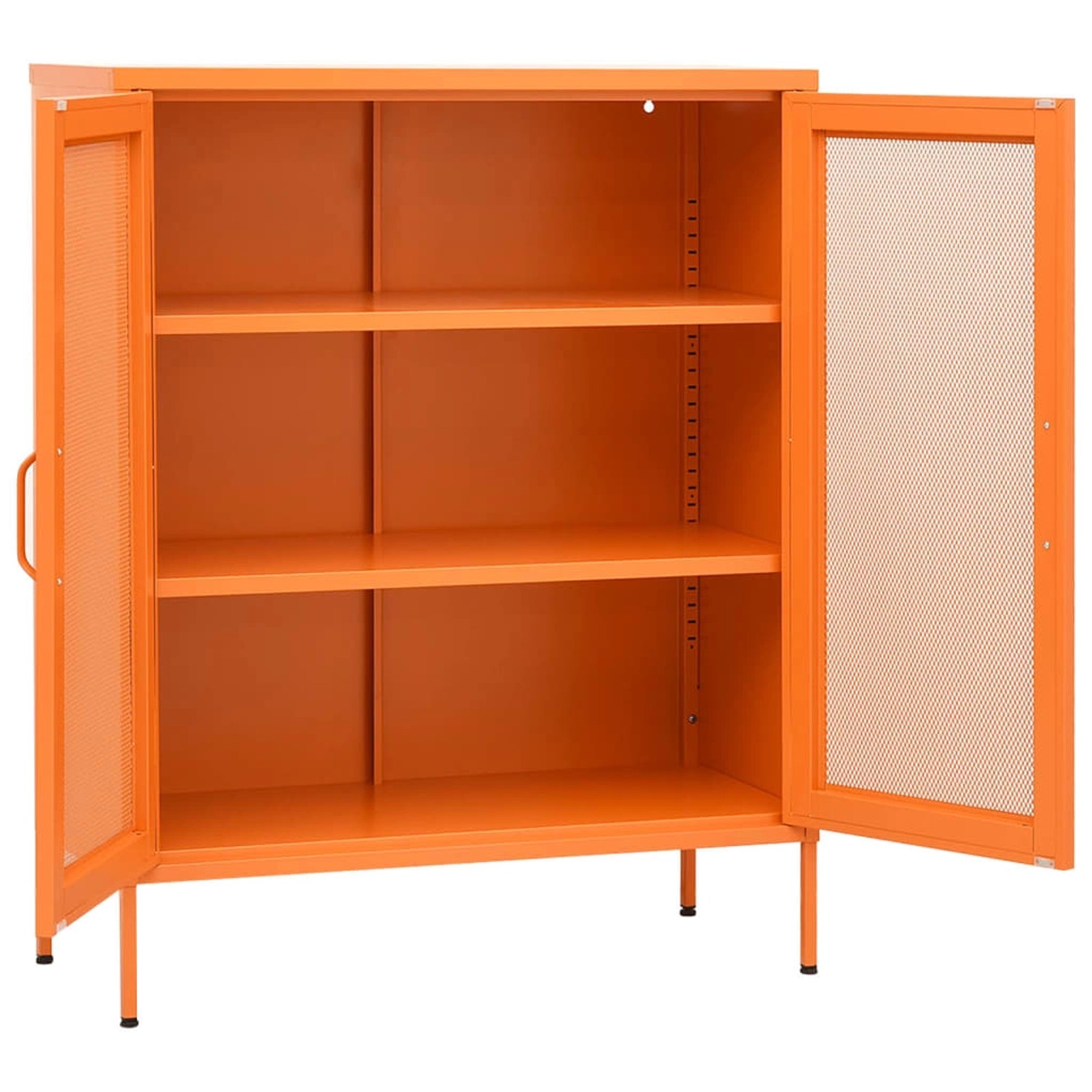 vidaXL Lagerschrank Orange 80x35x101,5 cm Stahl Modell 4