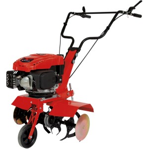 Einhell Benzin-Bodenhacke GC-MT 2560 LD, rote Motorhacke für die Bodenbearbeitung im Garten.