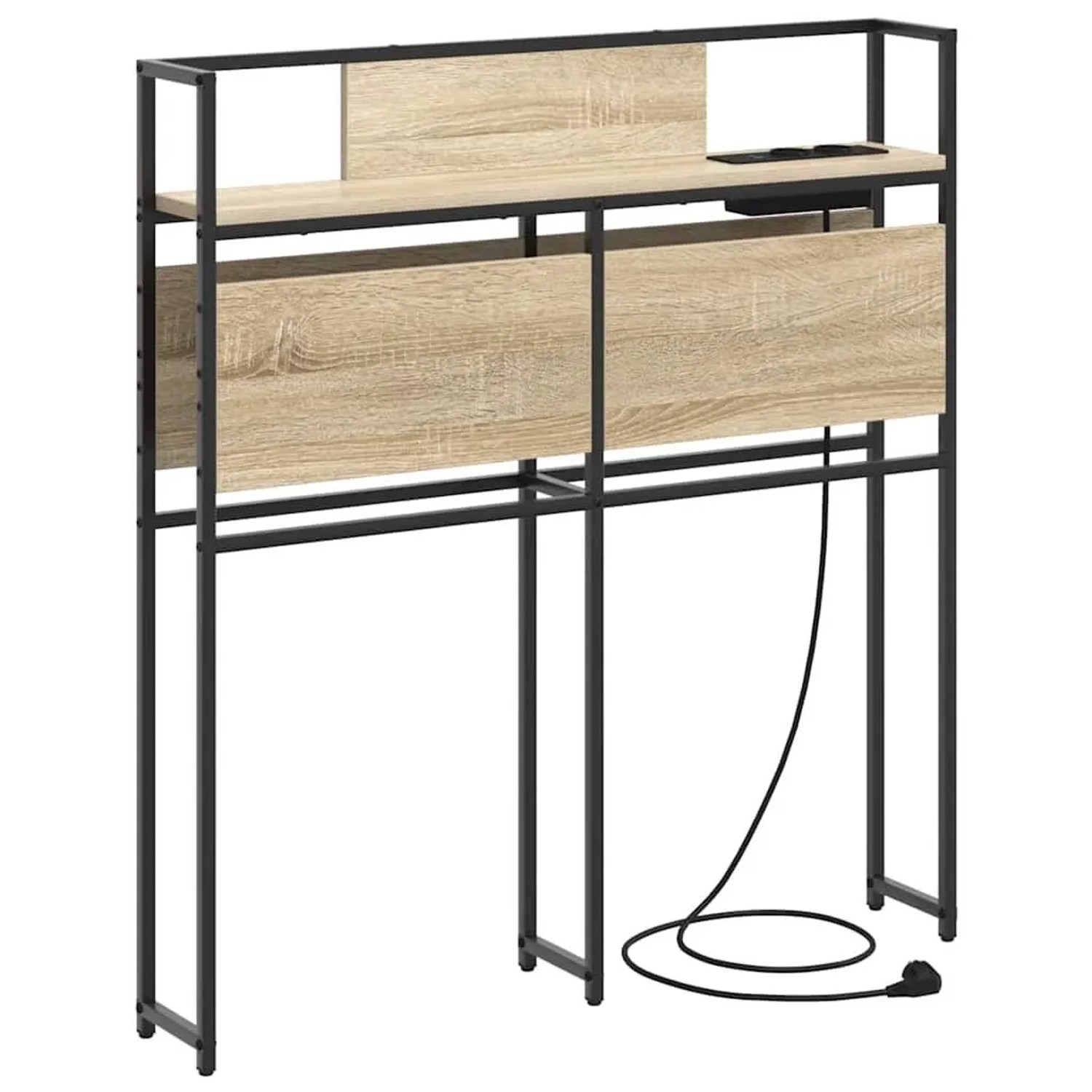 vidaXL Stauraum-Kopfteil mit Regal Sonoma-Eiche 80 cm Holzwerkstoff 859616