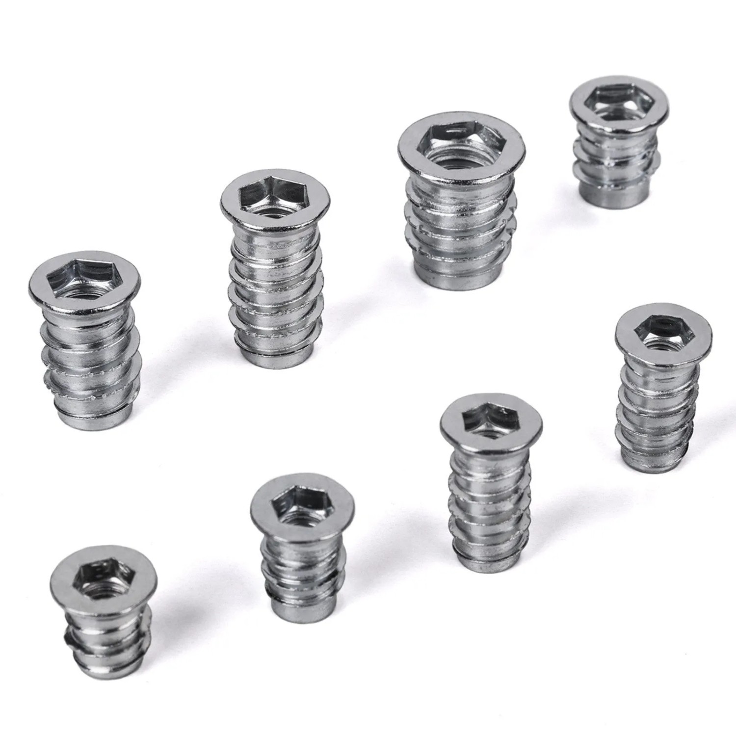 SOTECH 100 Stück Einschraubmuffen M6 x 15 mm