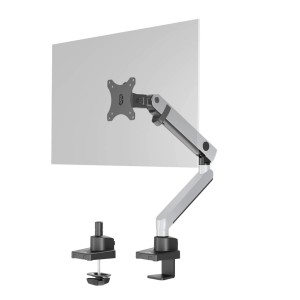 Durable Monitorhalterung SELECT PLUS mit Arm für 1 Monitor, silberfarben.