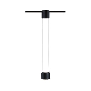 Paulmann URail LED Pendelleuchte Aldan, schwarz matt, dimmbar für Schienensysteme.