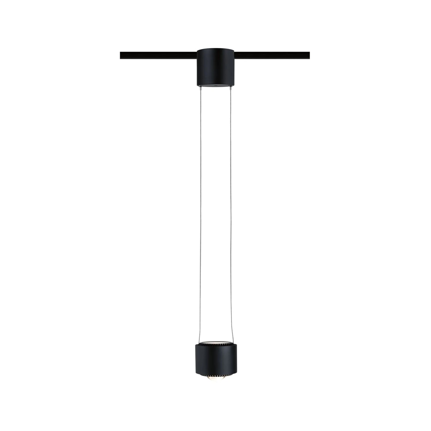 Paulmann URail LED Pendelleuchte Aldan, schwarz matt, dimmbar für Schienensysteme.