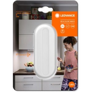 Ledvance LED-Schrankleuchte Linear Mobile mit Infrarotsensor, weiße Unterbauleuchte.