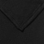Detailaufnahme: Schwarze vidaXL Wohndecke (6er-Set) aus Fleece, 240x220 cm, weich und wärmend.