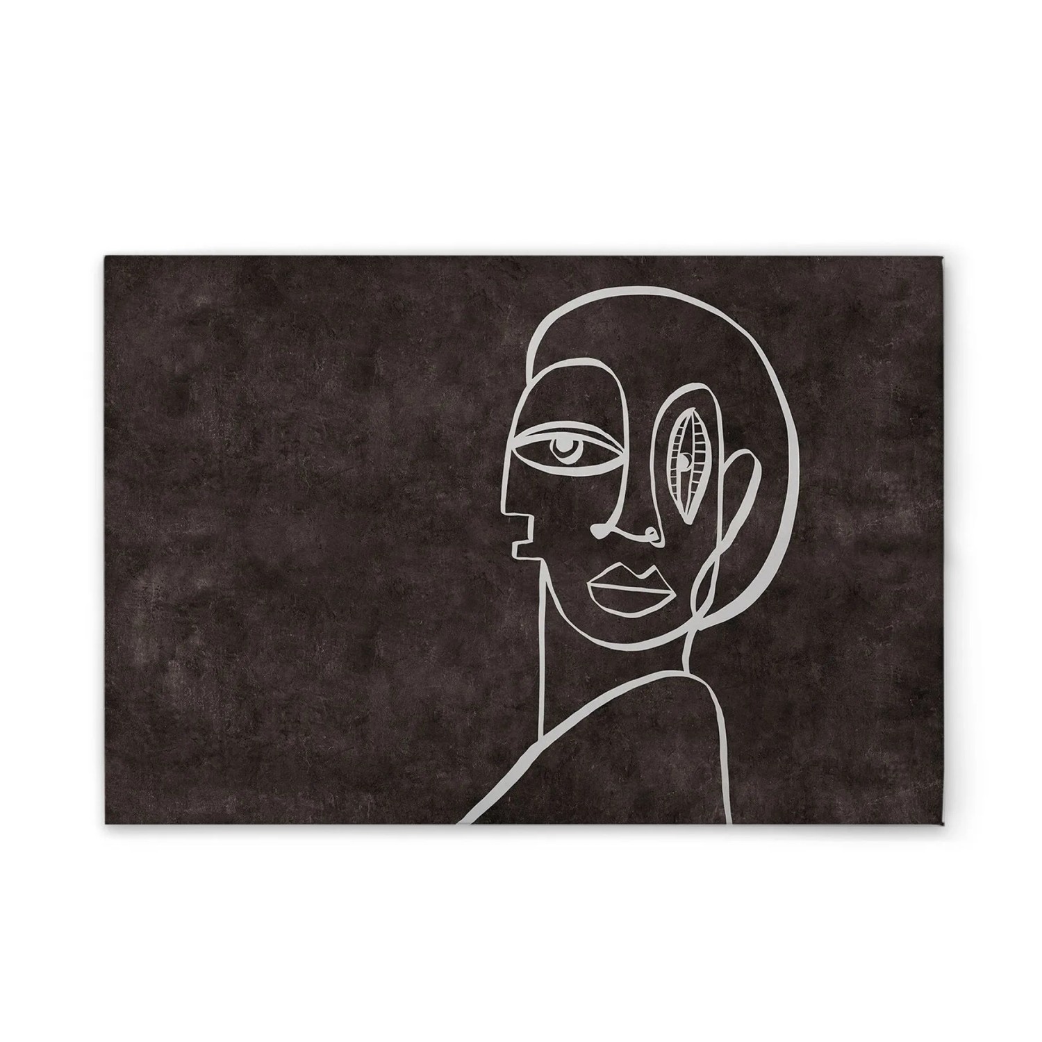 Tadessi Leinwandbild - M1-No.51322 - Minimalistisch Oneliner - 60 x 40 cm - Hochformat