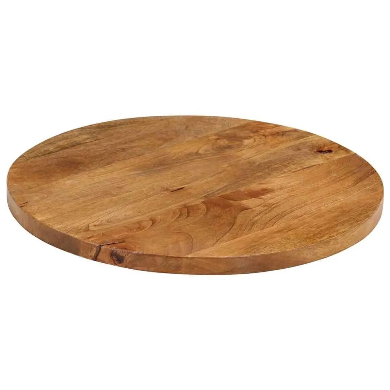 vidaXL Tischplatte Ø 40x2,5 cm Rund Massivholz Mango 370070