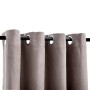 vidaXL Verdunkelungsvorhänge mit Metallösen 2 Stk Taupe 140x245 cm 134478_3