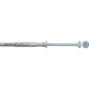 Fischer Langschaftdübel SXRL 10x100 mit Sechskantschraube und U-Scheibe, 10 Stück.