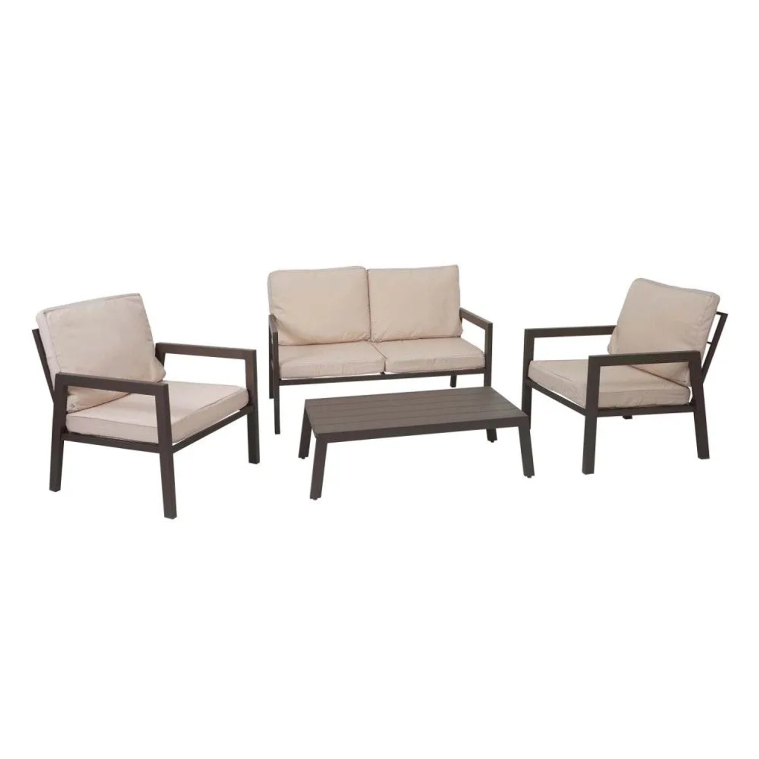 MCW Garnitur L64 4er-Set Polster Creme-Weiß