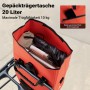 Wiltec Gepäckträgertasche Rot 28L Fahrradtasche Gepäckträger Gepäcktasche_4