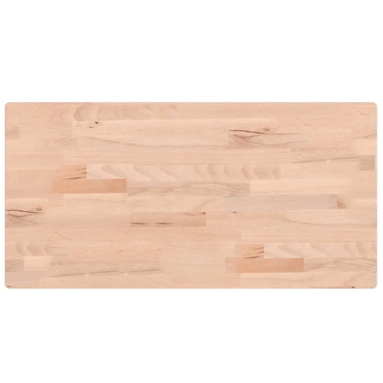 vidaXL Tischplatte 80x40x2,5 cm Rechteckig Massivholz Buche 3188882