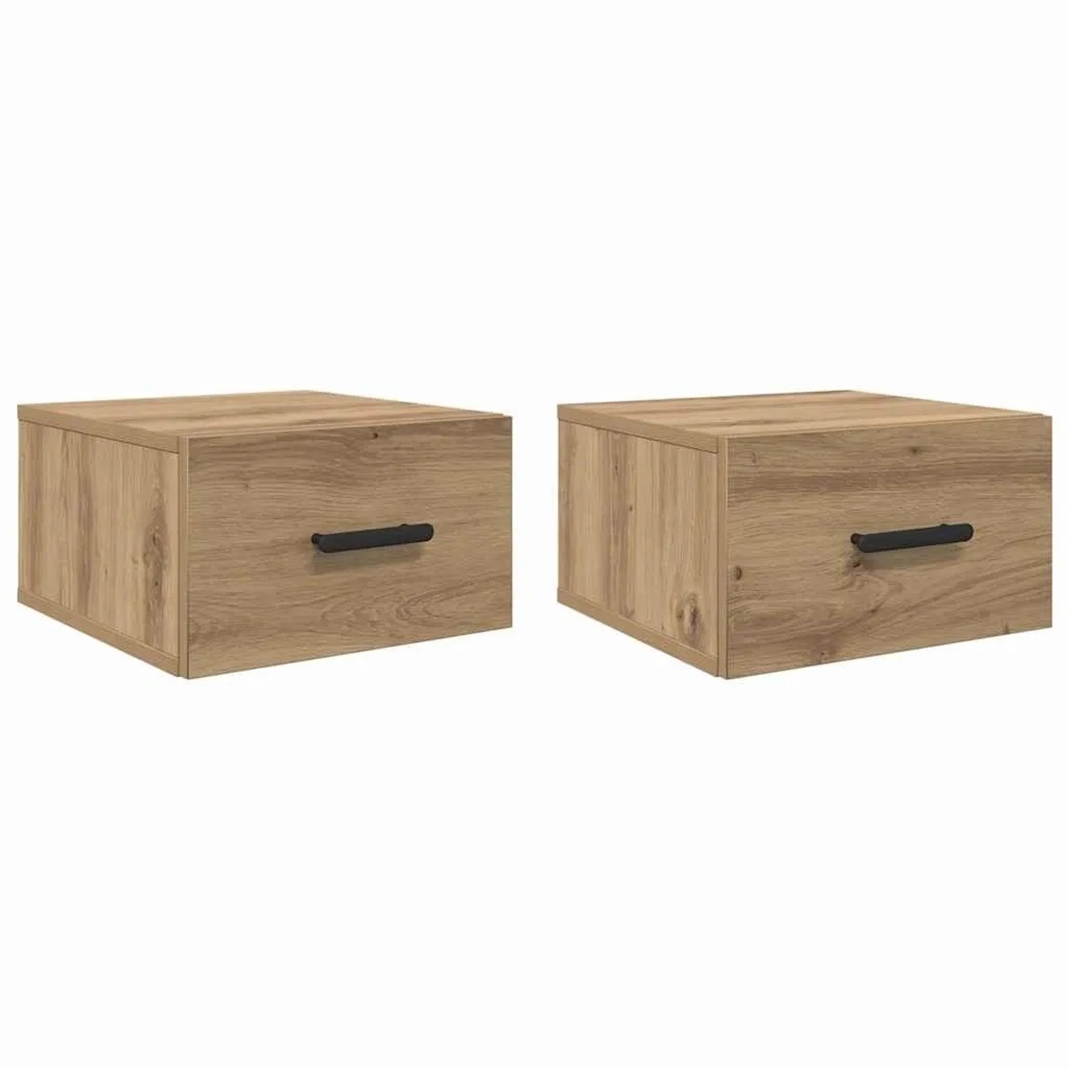 vidaXL Nachttisch 2 Stk Artisan-Eiche 35 x 35 x 20 cm Holzwerkstoff 882387 günstig online kaufen