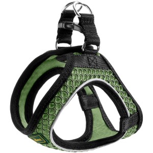 Lindgrünes Hunter Hundegeschirr Hilo Comfort Gr. XS für kleine Hunde.