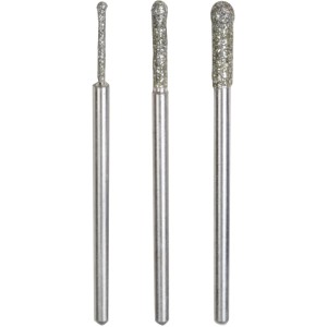 Proxxon Diamant Schleifstifte, Kugel, Ø 2,2mm, 2 Stück, für Miniaturwerkzeuge.