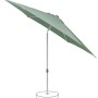 Suncomfort Marktschirm Green mit Neigungsfunktion für flexiblen Sonnenschutz.