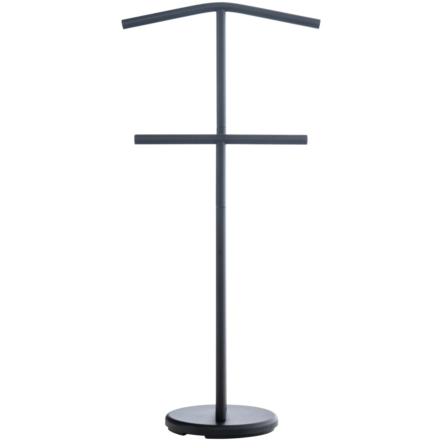 DELUKE Herrendiener TOM 50x28x107cm Metall Schwarz Kleiderständer Garderobenständer