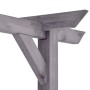 DELUKE Pergola Aus Holz LURV Grau 4x2m Kiefernholz Rankhilfe Pergola Holz Bausatz Freistehend Gartendeko Gartenbogen Gartenpergola_4
