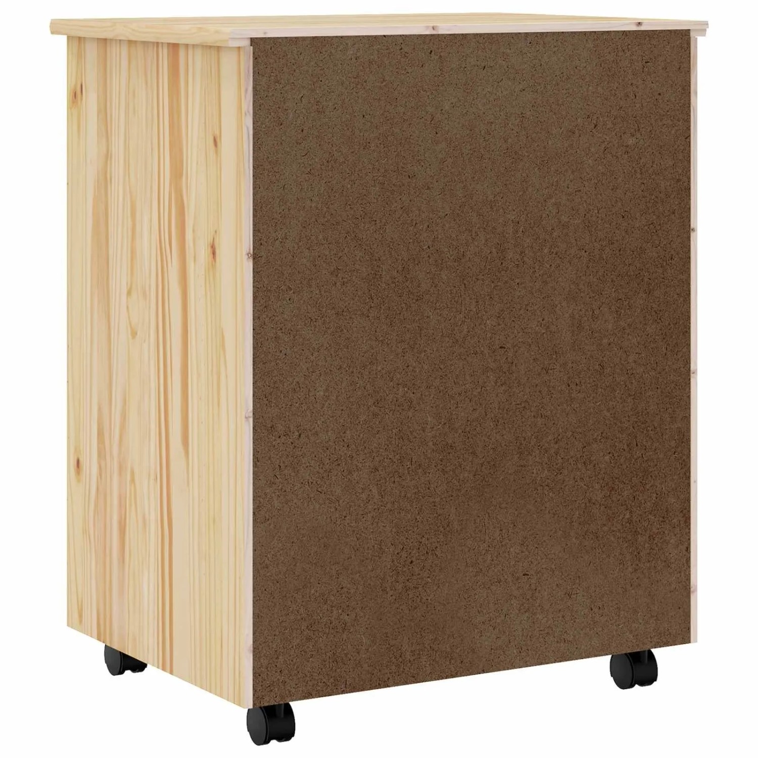 vidaXL Rollcontainer mit Schubladen MOSS Klarlack 53 x 39 x 65,5 cm 42032401_7