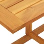 Detailansicht Tischplatte der vidaXL Garten-Essgruppe aus Akazienholz.