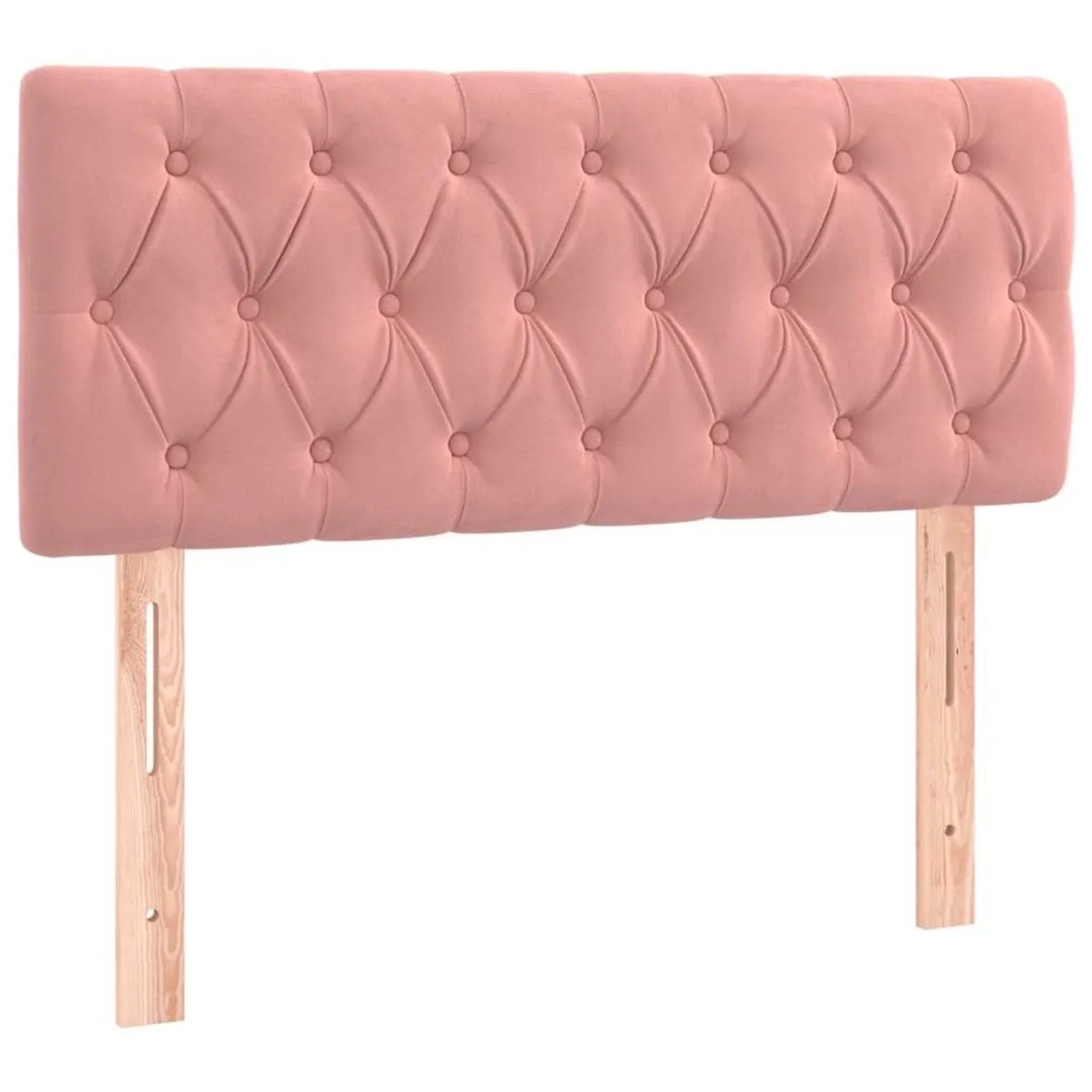 vidaXL Kopfteil Rosa 100x7x78/88 cm Samt 346339