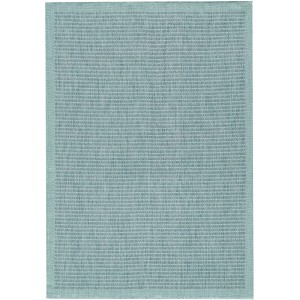 Blauer Ayyildiz Outdoor-Teppich Giza, 120x170 cm, in Sisal-Optik für Balkon und Terrasse.