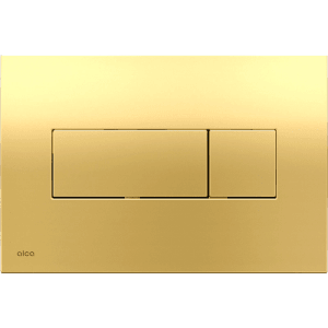 Alcadrain Betätigungsplatte M375 Gold-Glanz für WC-Spülung, Doppelspülung.