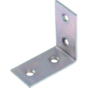 Verzinkter Winkelverbinder 40x40x15 mm für Holzkonstruktionen.