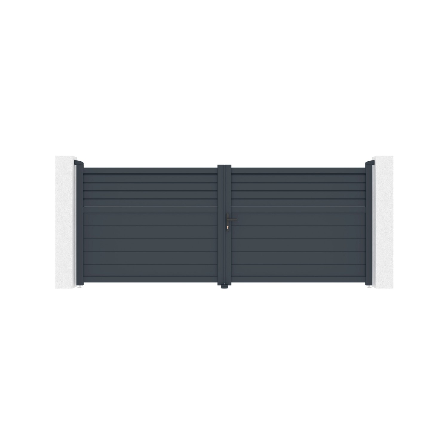 Casanoov Flügeltor Carpatia 350x140cm Aluminium & Hicker B200 Motorisierung günstig online kaufen