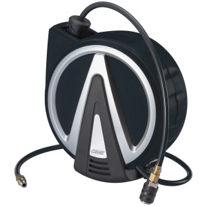 CMI Druckluft-Schlauchtrommel mit 10 m Schlauch und Wandhalterung für Kompressoren.