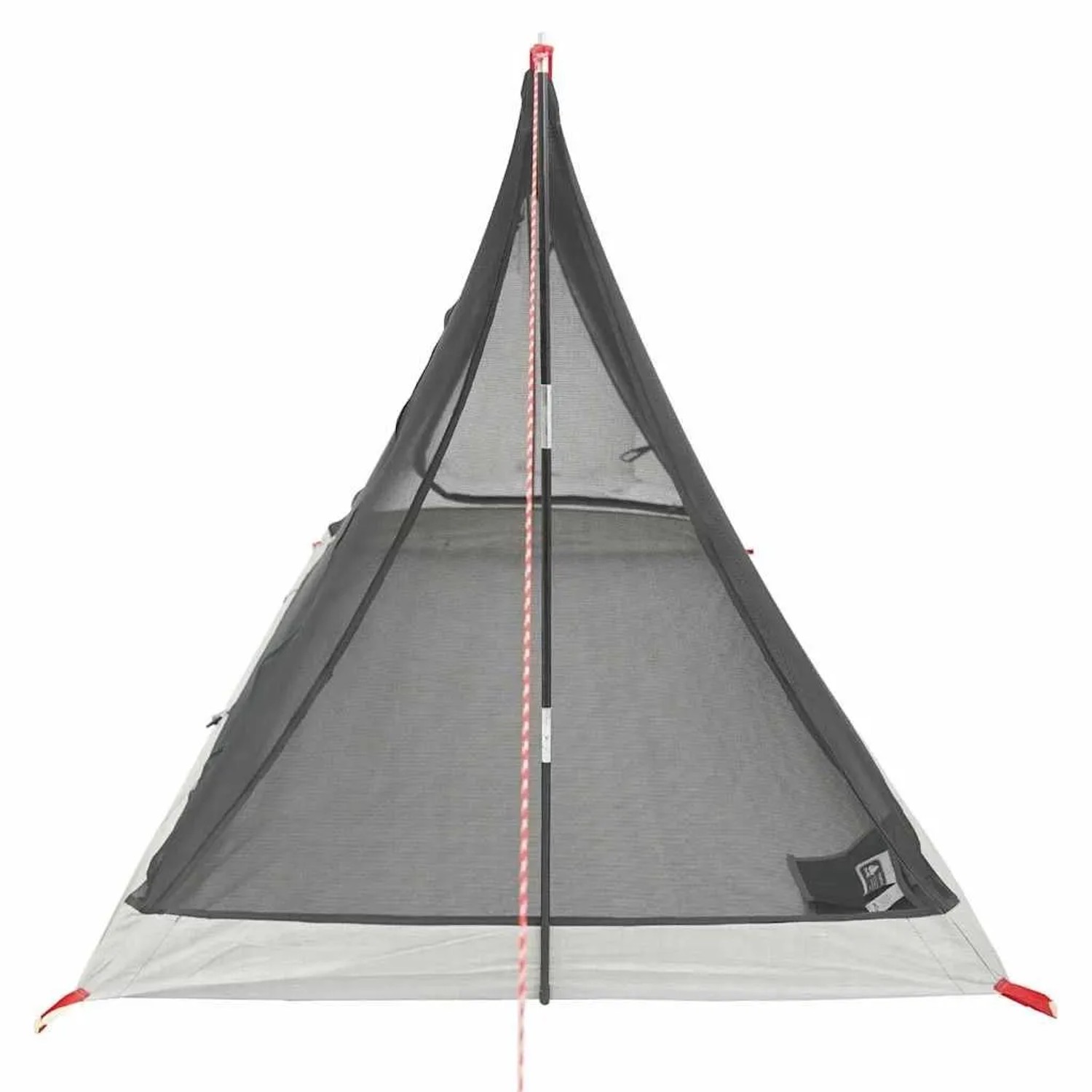 Schwarzes vidaXL Innenzelt aus Netzstoff, geeignet für Camping & Outdoor Aktivitäten.