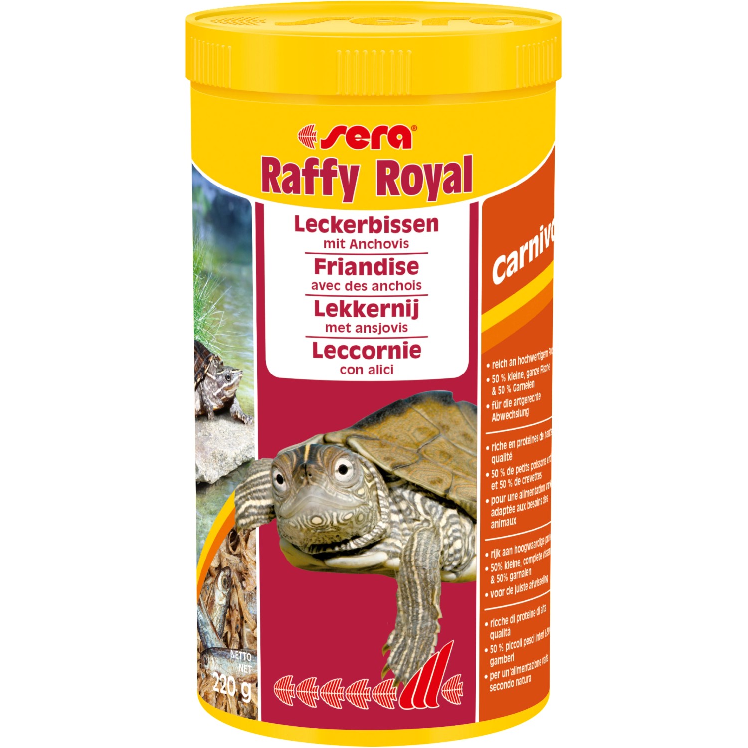 Sera Reptilienfutter Raffy Royal Nature 1.000 ml (220 g)