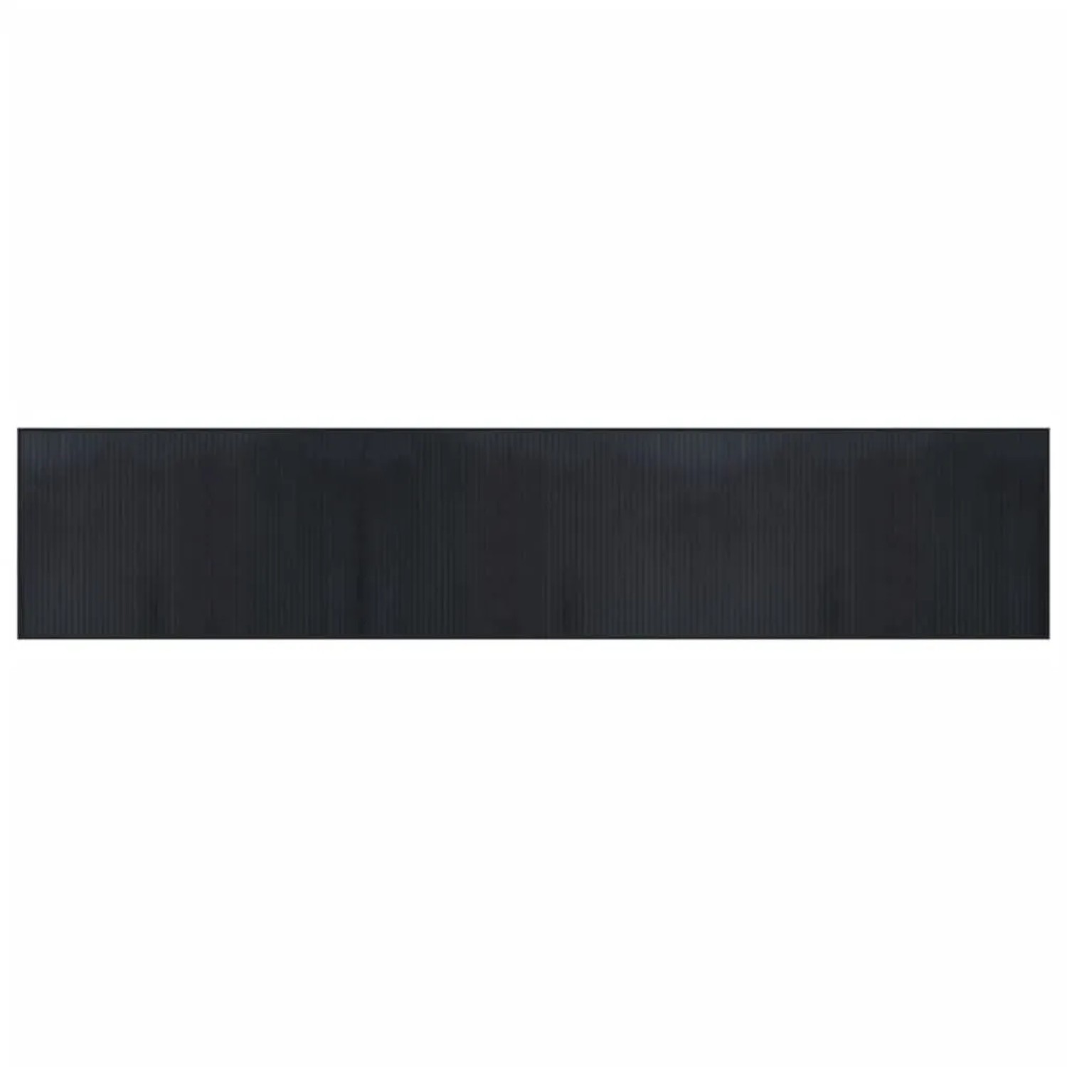 vidaXL Teppich Rechteckig Schwarz 60x300 cm Bambus 376840