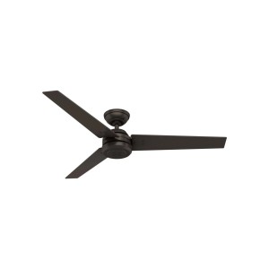 HUNTER FANS Deckenventilator Protos Bronze, 132 cm Durchmesser, mit drei Flügeln und Wandschalter.