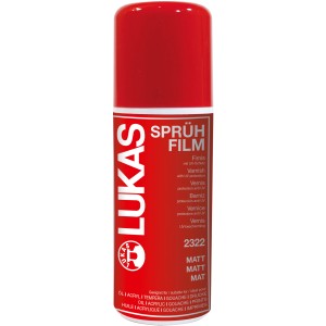 Lukas Sprühfilm Matt, 150ml Dose für Öl-, Acryl- & Temperamalerei.