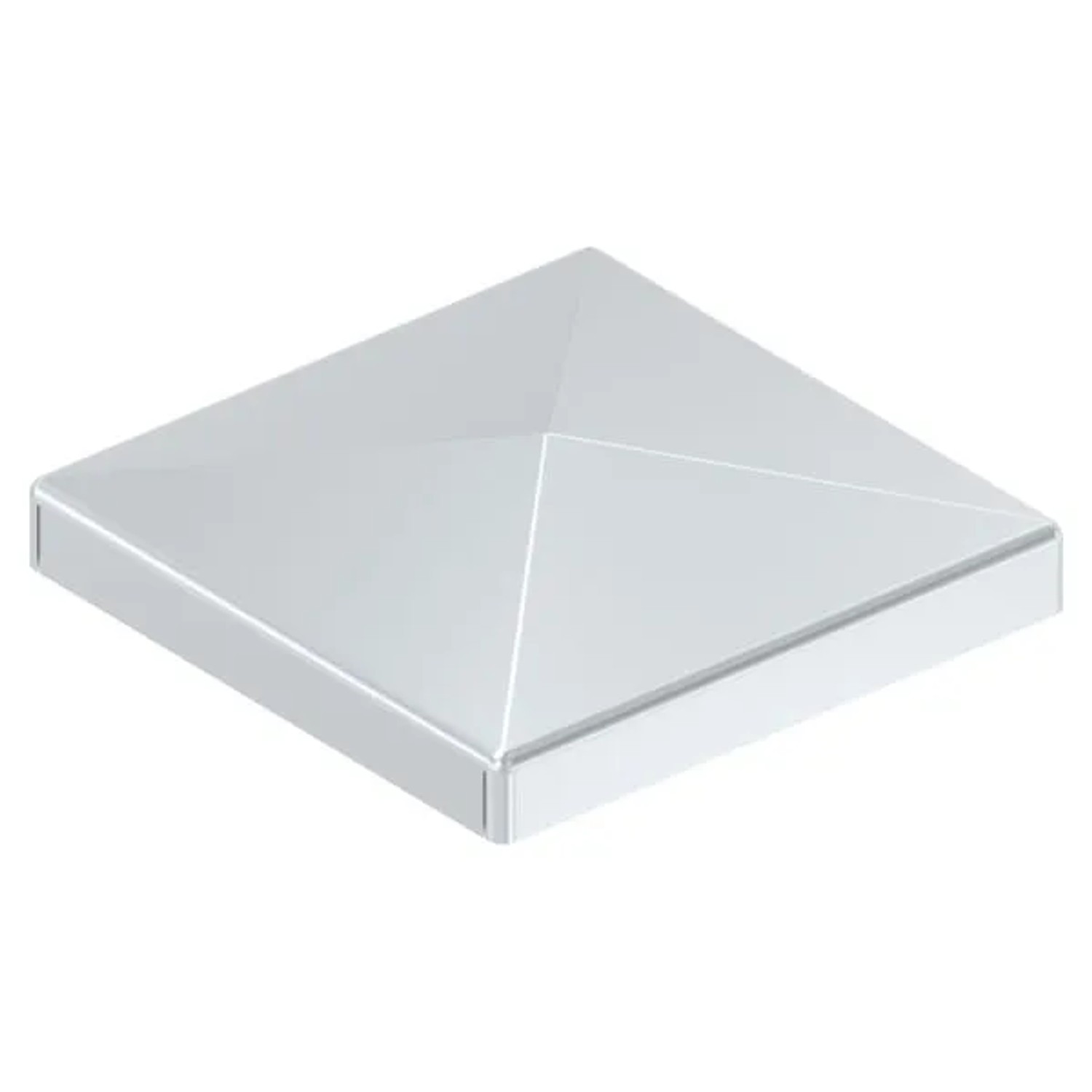 FeNau Pfostenkappe Stahl Galvanisch Verzinkt Für Rohr 50 X 50 mm