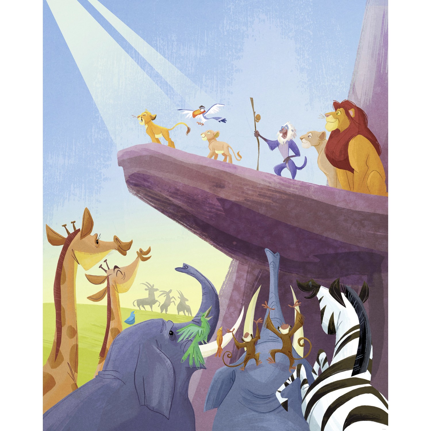 Komar Vlies Fototapete Disney The Lion King Classic Long Live The King Bunt günstig online kaufen