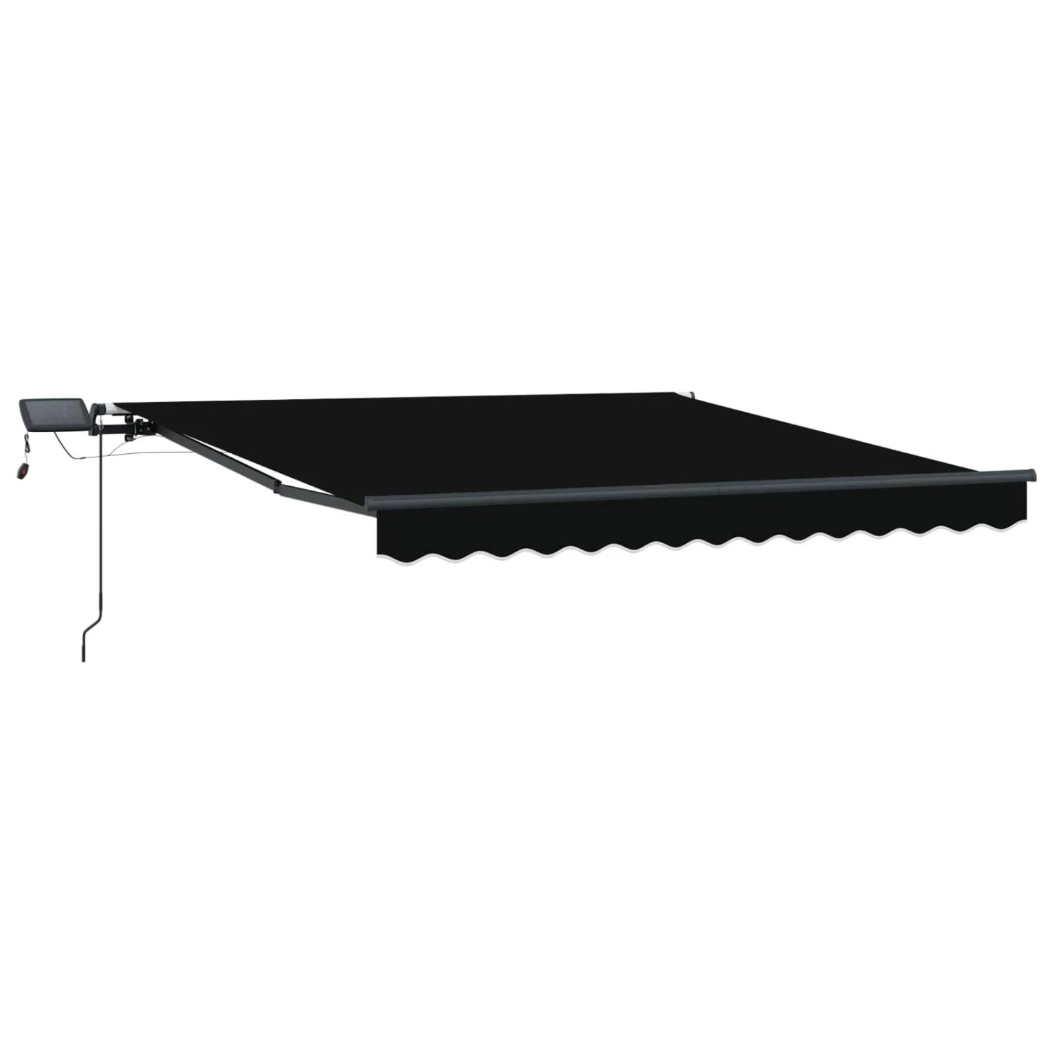 vidaXL Einziehbare Markise Schwarz 300 x 250 cm Stoff 3330038 günstig online kaufen