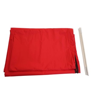 Proregal Schutzhülle Für Ampelschirm Bis 4,3 m HxBxT 240x60x60cm Rot Abdeckhülle Cover Mit Reißverschluss