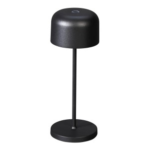 Schwarze Konstsmide LED Tischleuchte Lille Mini, 20cm, für Innen & Außen.