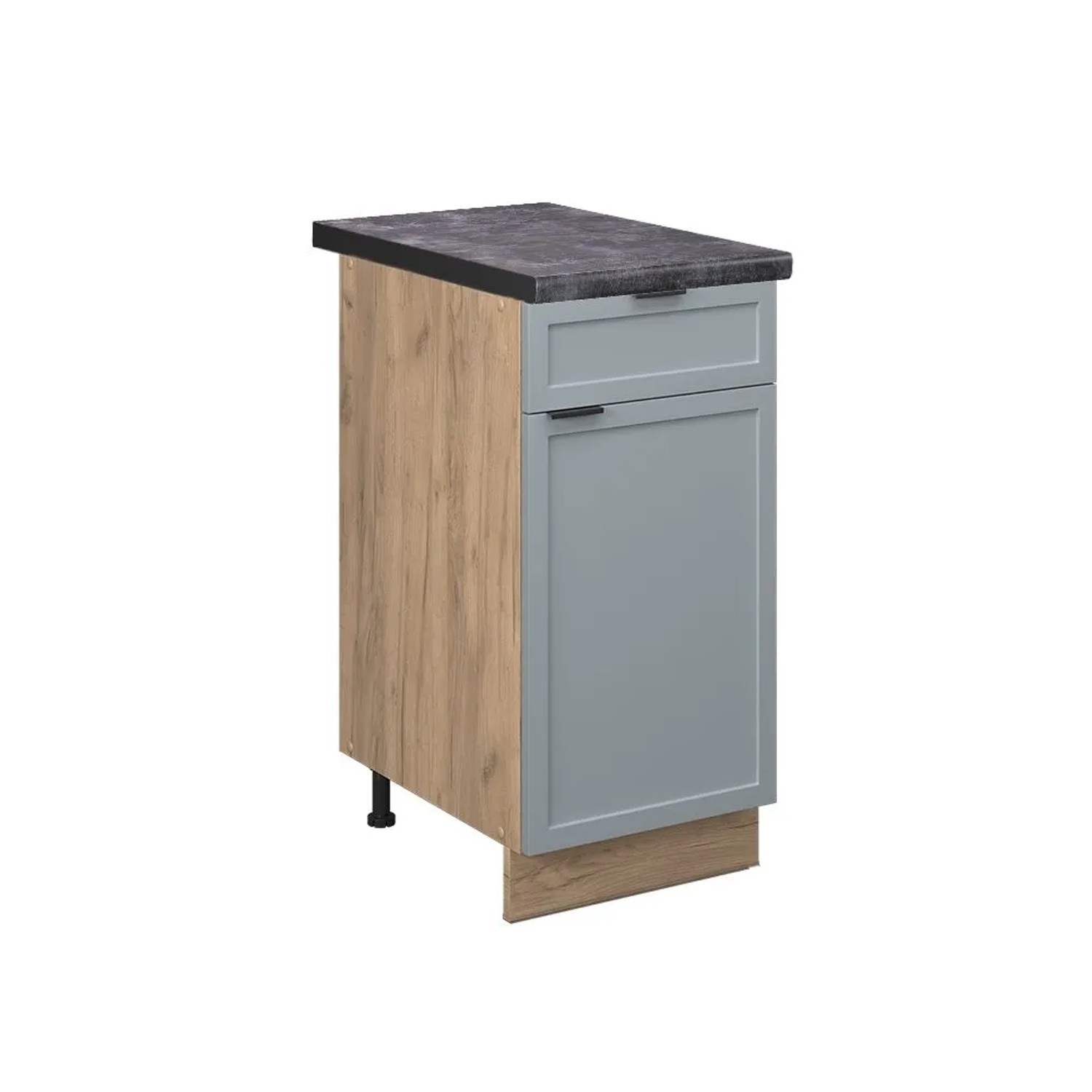 Vicco Küchenunterschrank Fame-Line Schubladenschrank für die Küche HellBlau-Grau 40 cm AP Anthrazit