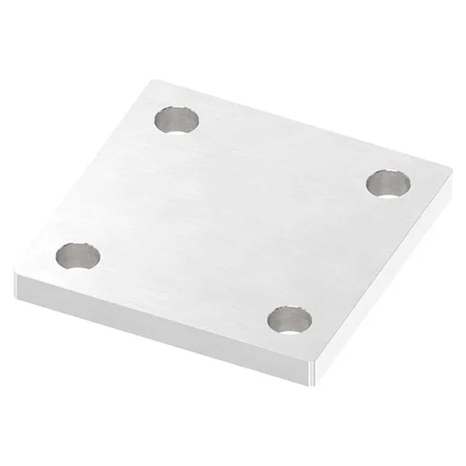 FeNau Ankerplatte 100 X 100 X 10mm Mit Längsschliff V2A