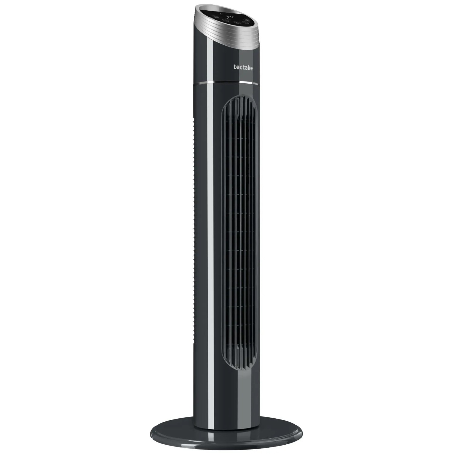 Tectake Turmventilator Oszillierend 3 Modi und 3 Geschwindigkeitsstufen 31 x 31 x 90 cm Anthrazit