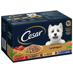Cesar Hunde-Nassfutter Multipack Landragout 8 x 150 g