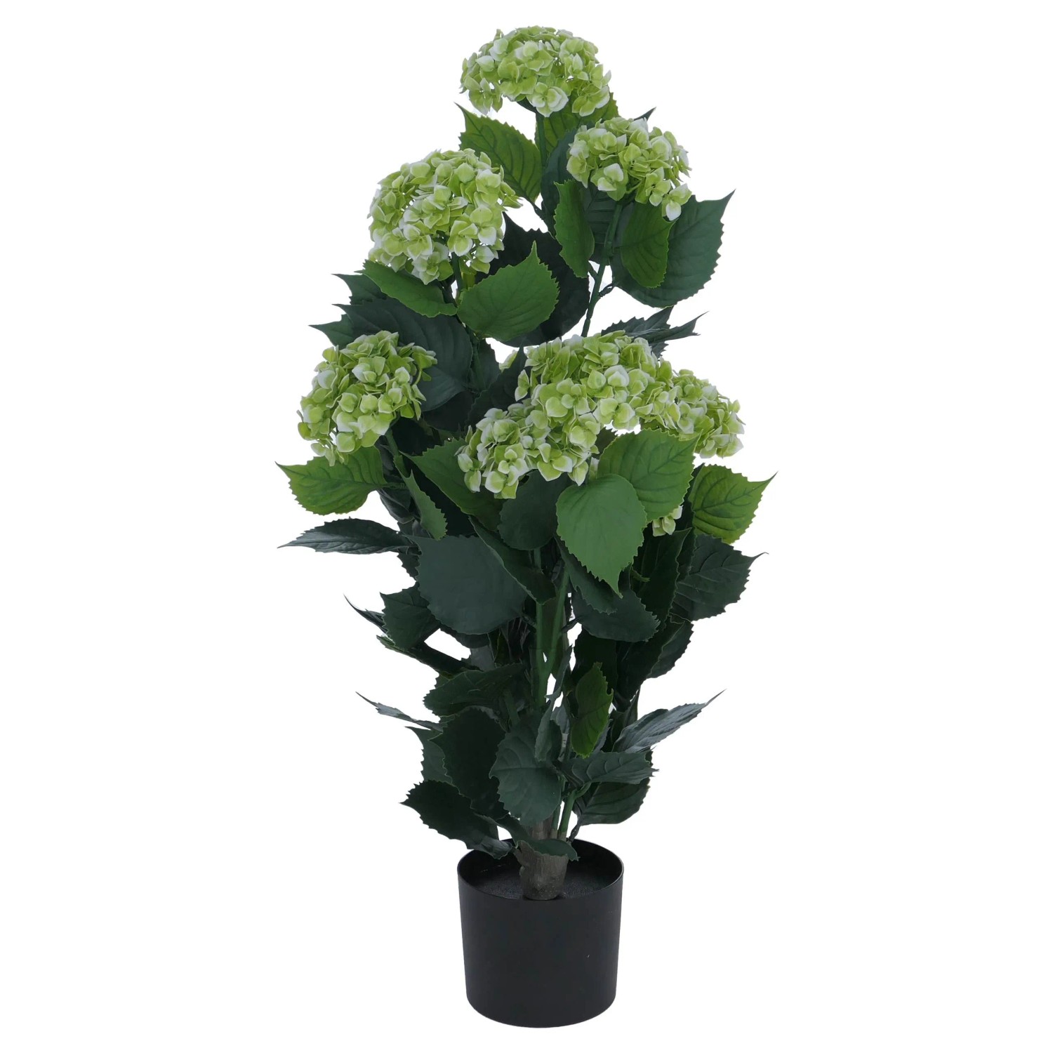 MCW Künstliche Hortensie Q86 Polyethylen 90x50x50cm Grün