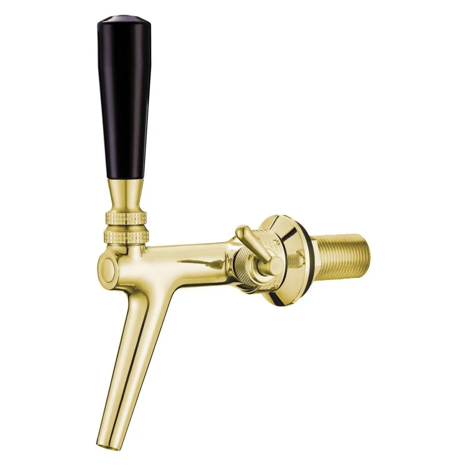 Ich-Zapfe Kompensatorhahn Bierzapfhahn aus Chromnickelstahl mit Edelstahl Goldfarben