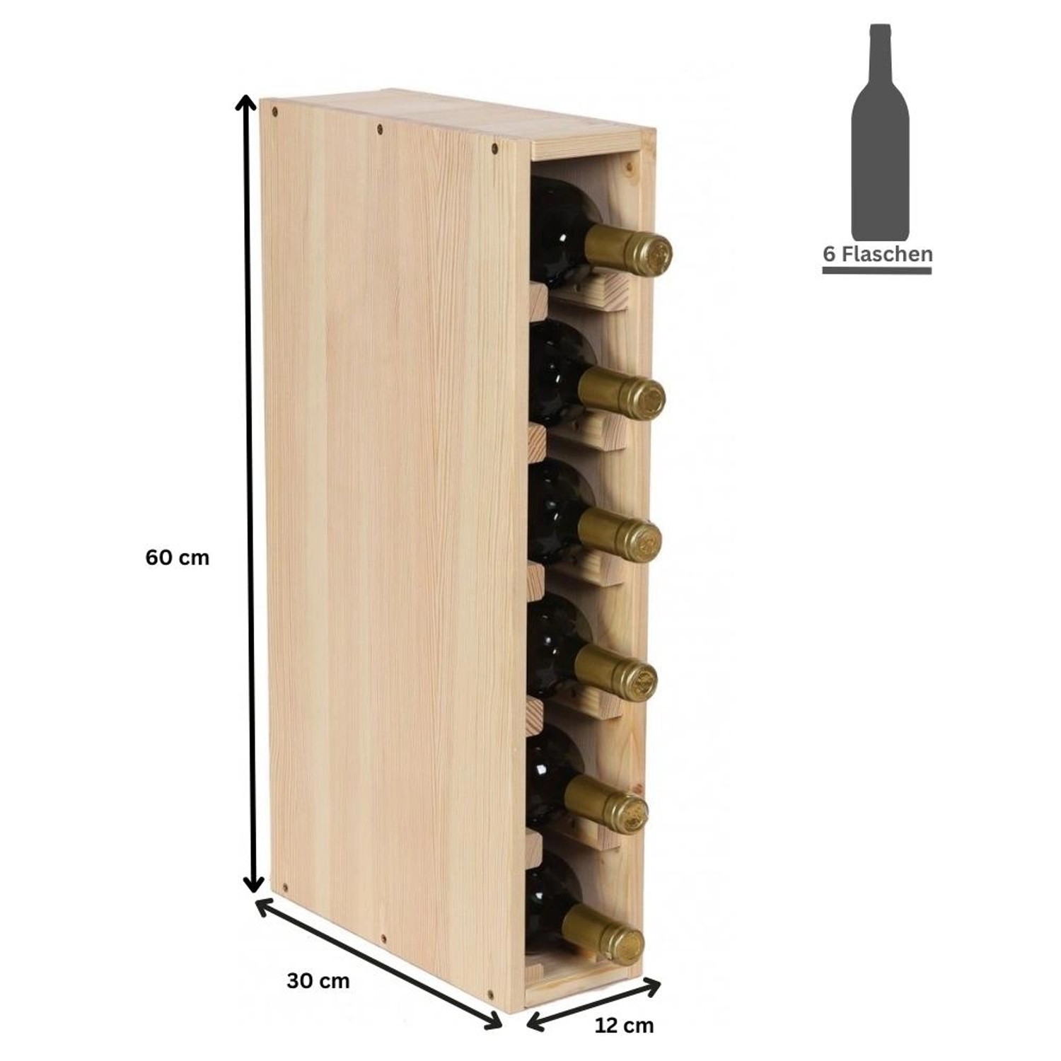 PROREGAL Modulares Weinregal Vincellar Mod HxBxT 60 x 12 x 30 cm Schmal Mod günstig online kaufen